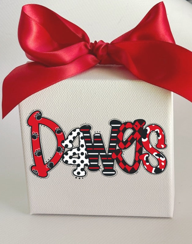 Georgia DAWGS Gameday Canvas Art - Dorm Decor