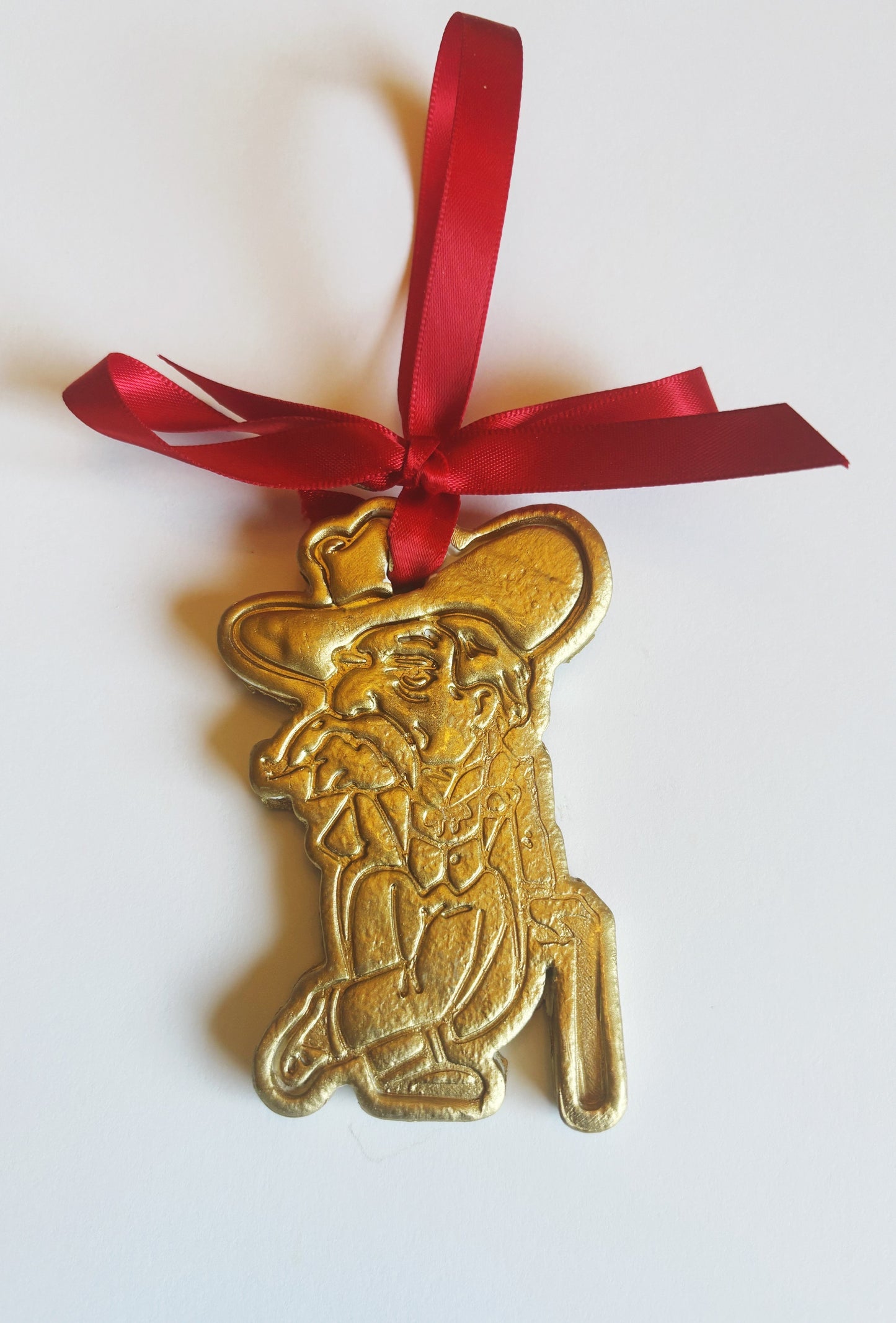 Gold Leaf COLONEL REB Ole Miss Gameday Ornament