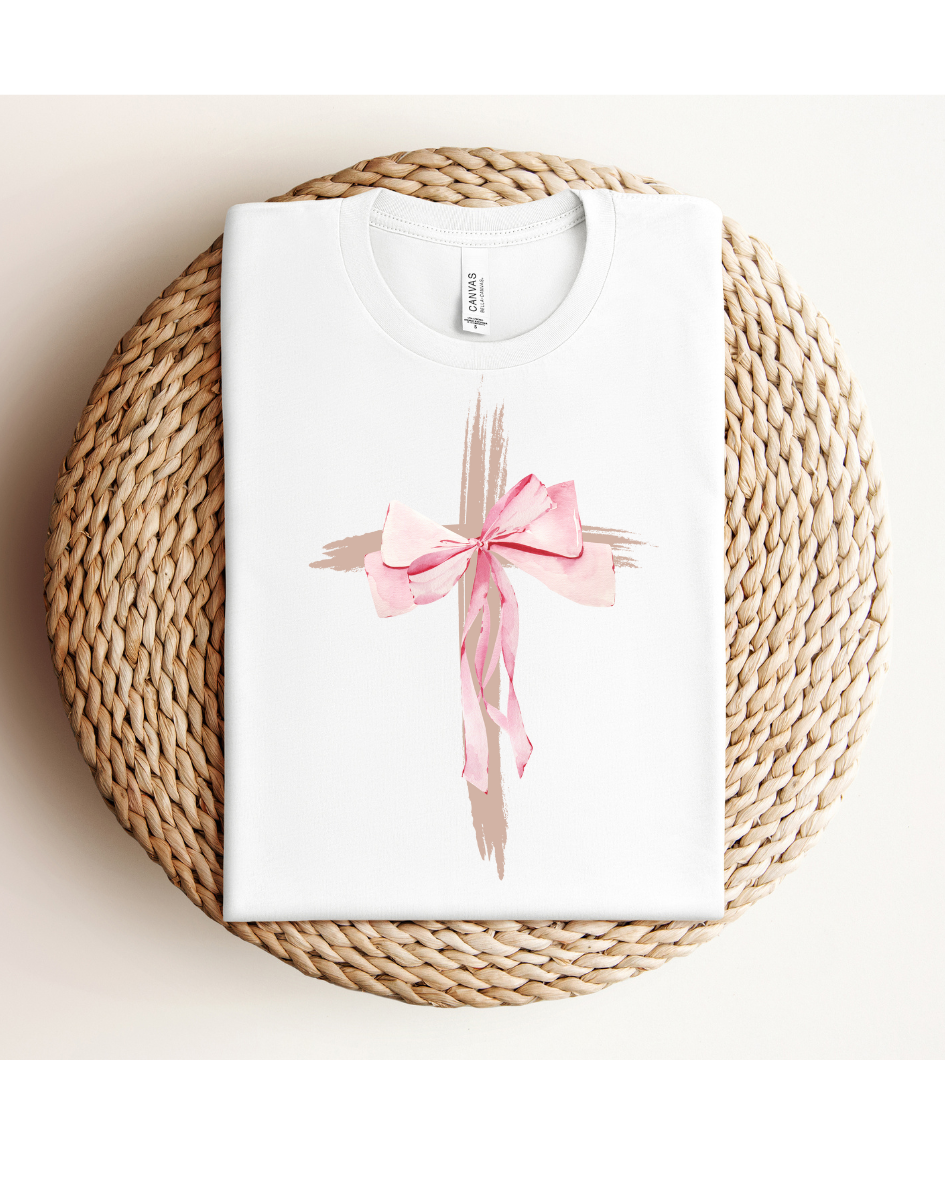 Preppy Coquette Cross Spring Tee ~ Tshirt