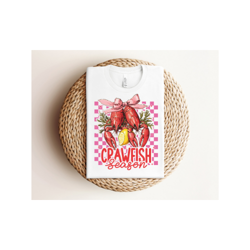 Preppy Coquette Crawfish Season Tee ~ Tshirt