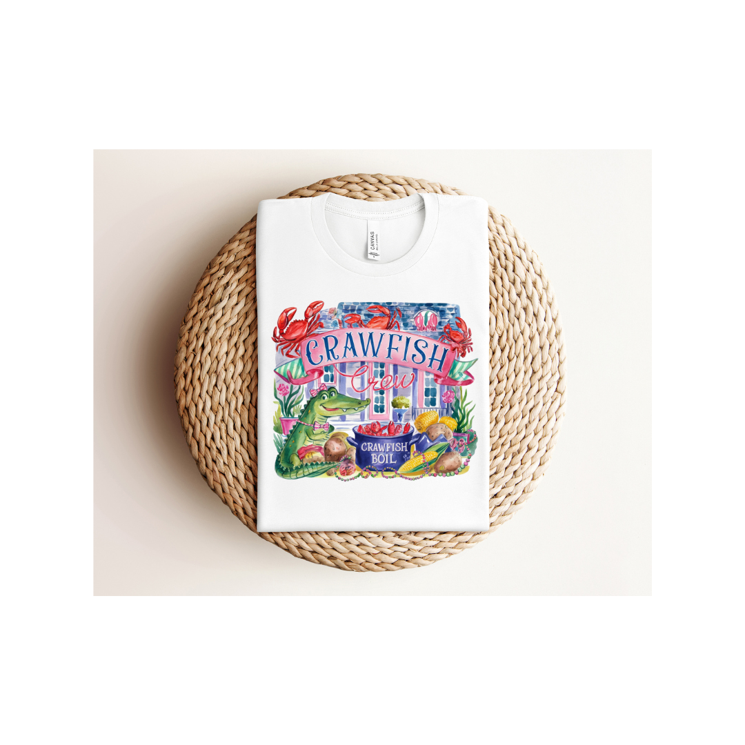 Preppy Southern Crawfish Crew Tee ~ Tshirt