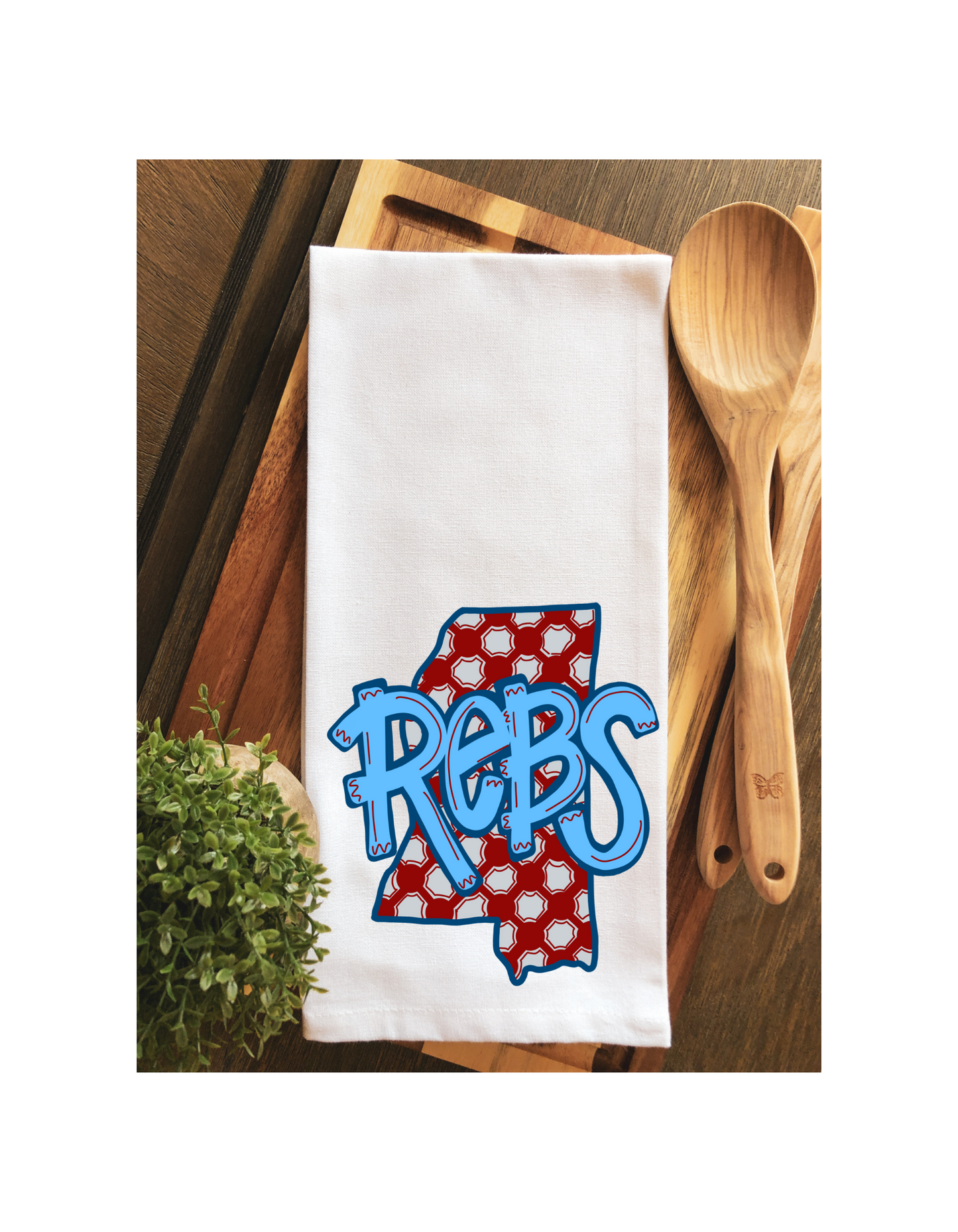 Ole Miss REBS Gameday Tea Towel