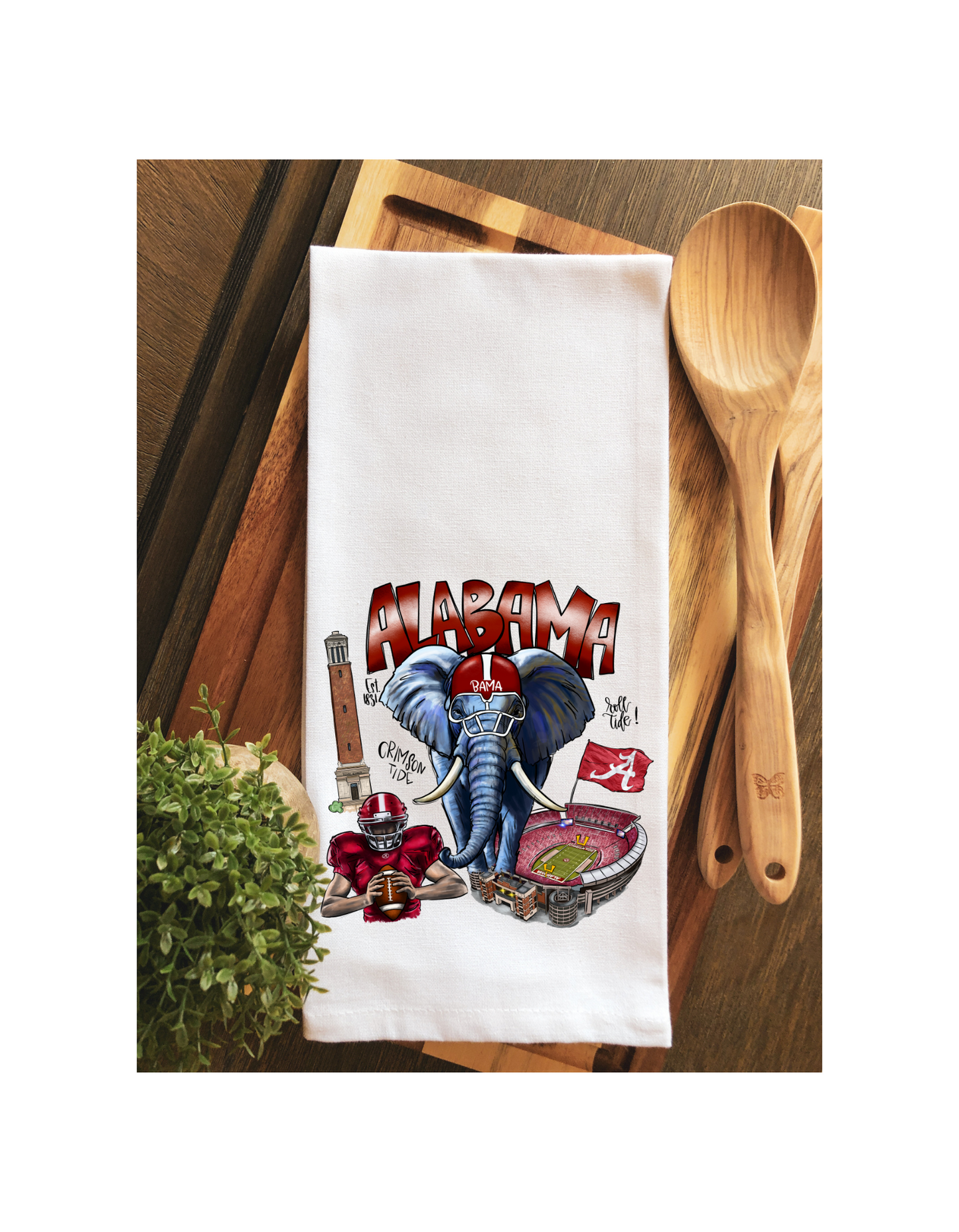 Alabama Crimson Tide Gameday Tea Towel