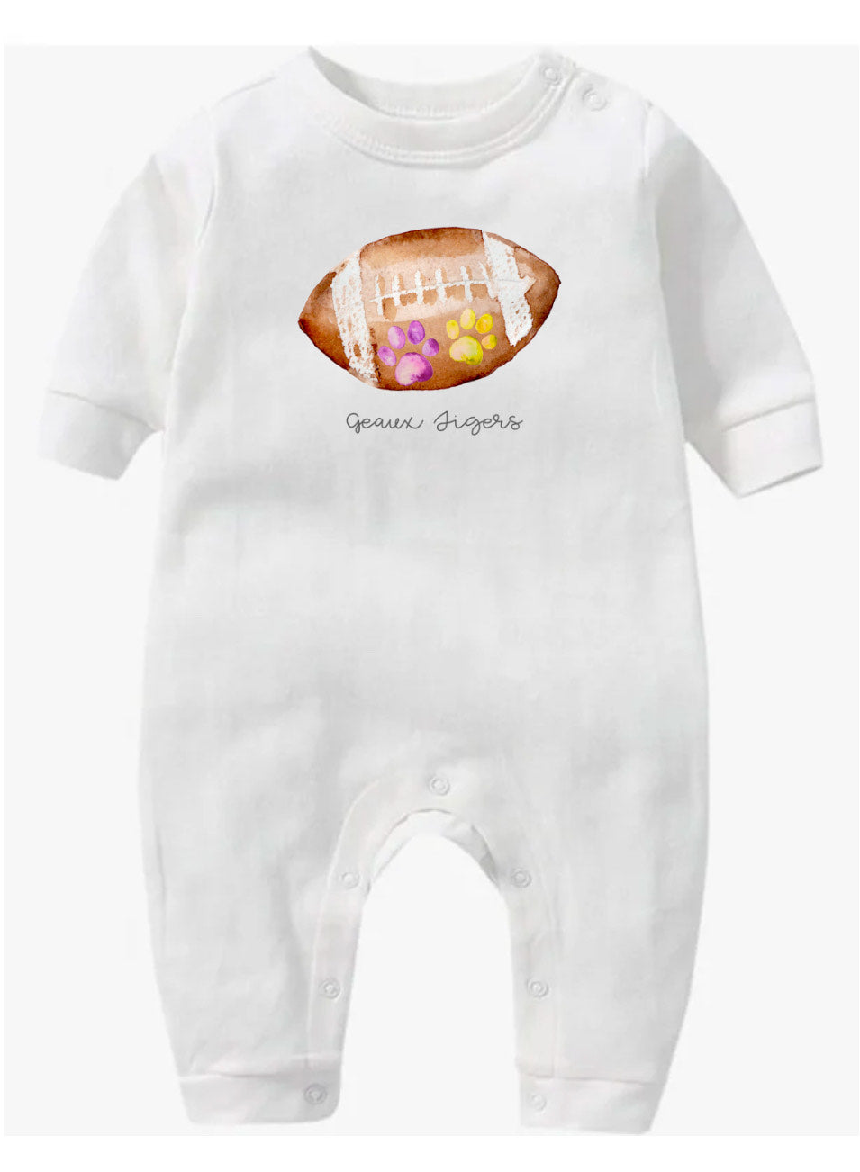 LSU Geaux Tigers Footbal Infant Romper