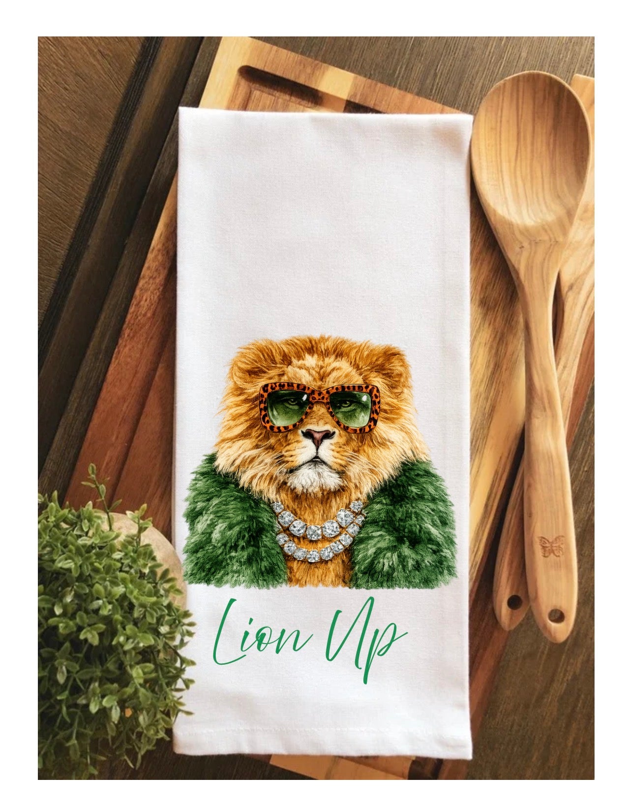 Boujee SLU Gameday LIONS Tea Towel