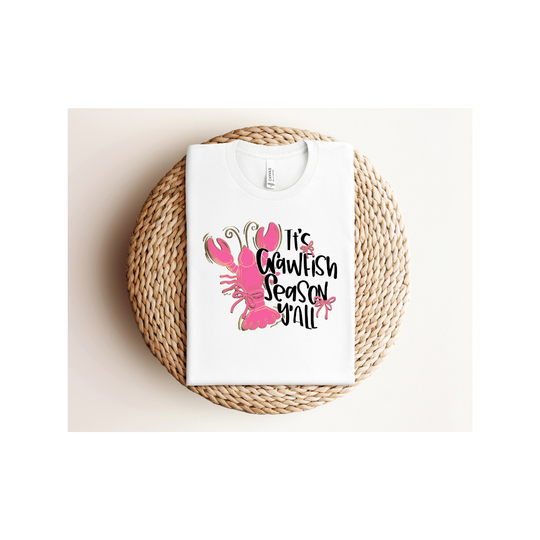 Preppy It's Crawfish Season Y'all Tee ~ Tshirt