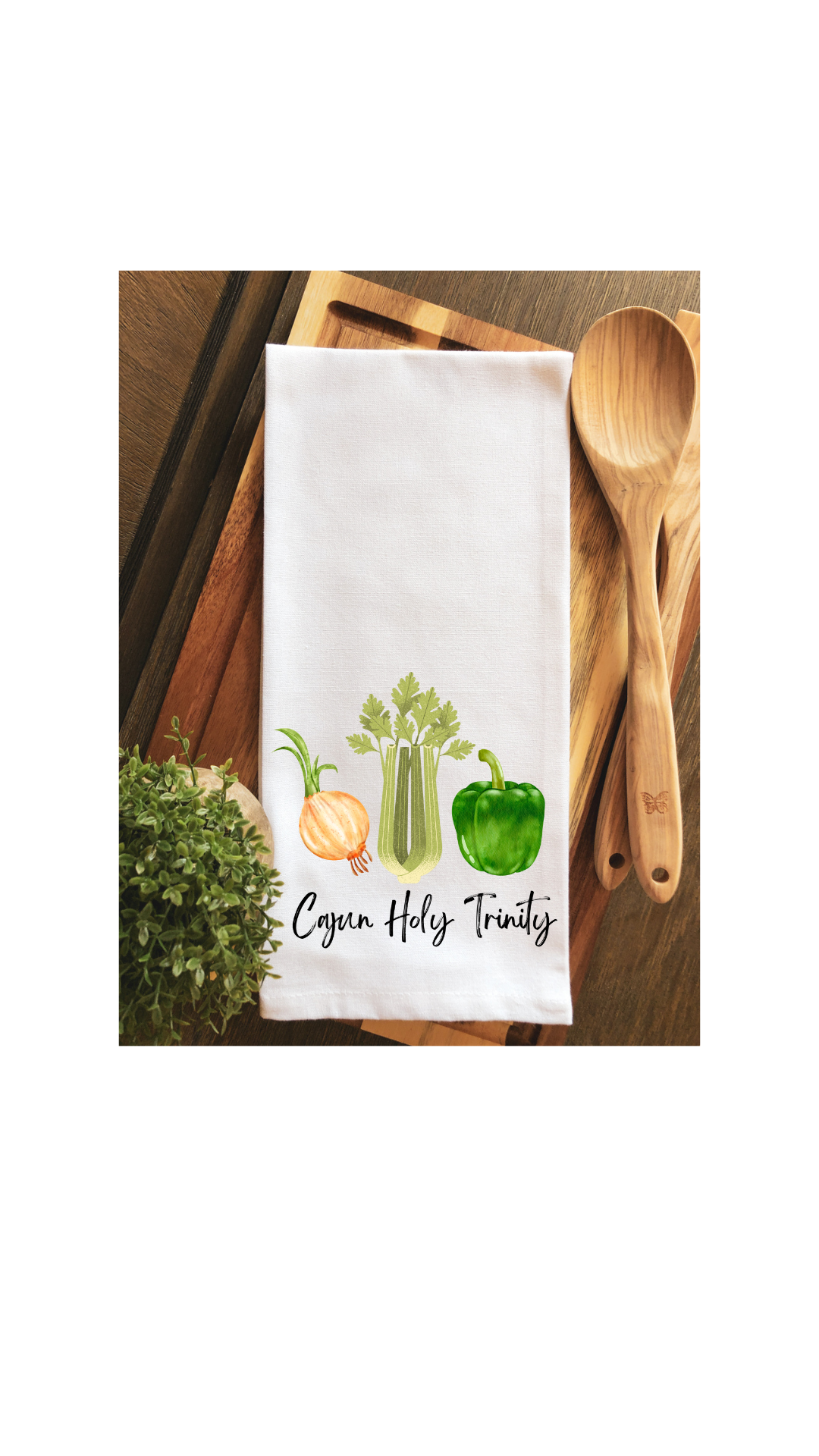 Cajun Holy Trinity Tea Towel - Hand Towel