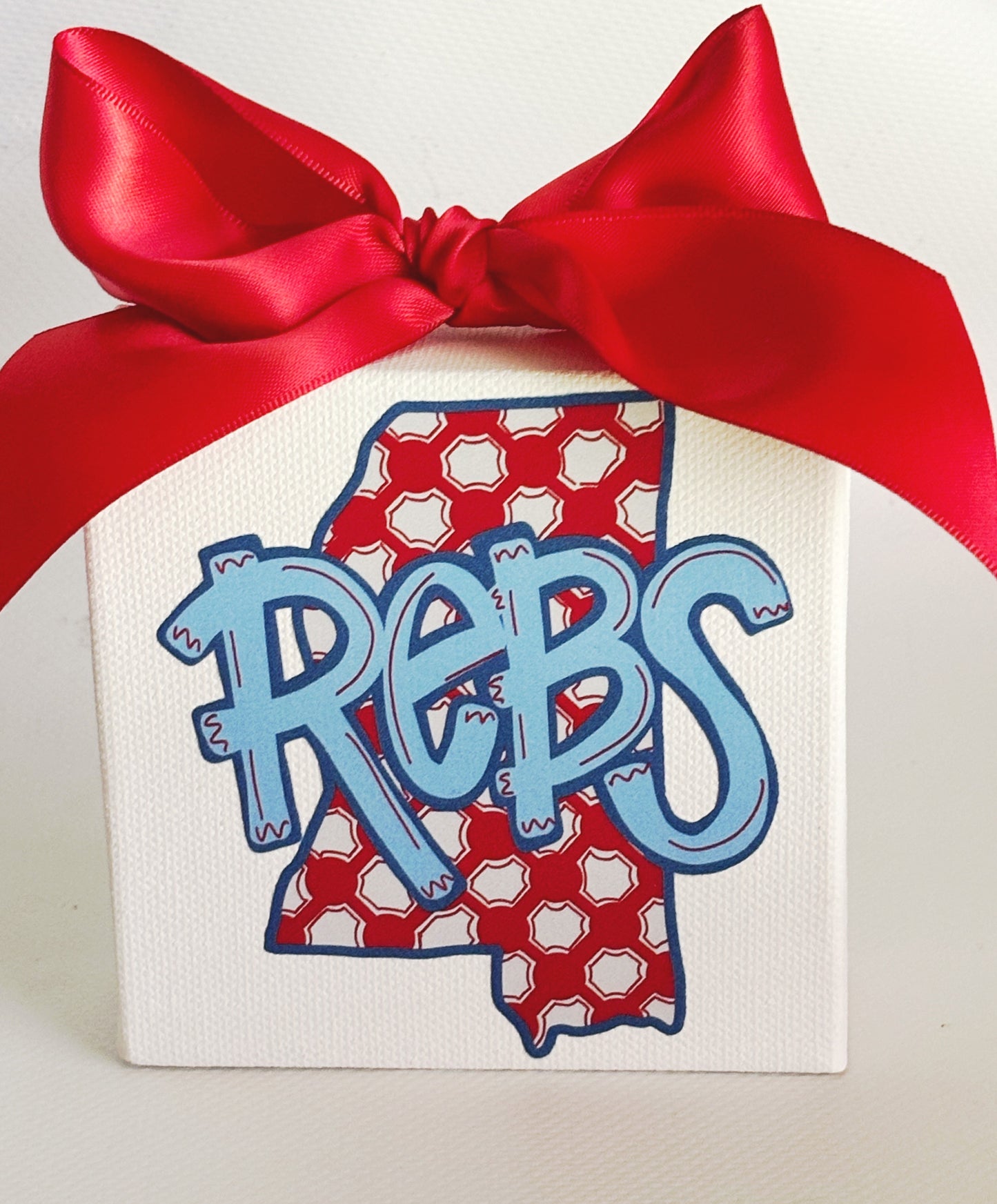 Ole MIss REBS Gameday Canvas Art - Dorm Decor