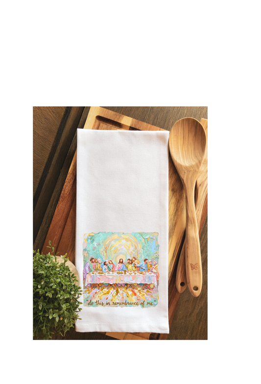 The Last Supper Easter Tea Towel