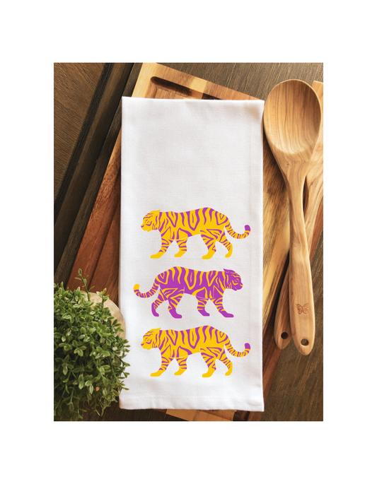 Tiger Trio Game Day Tea Towel