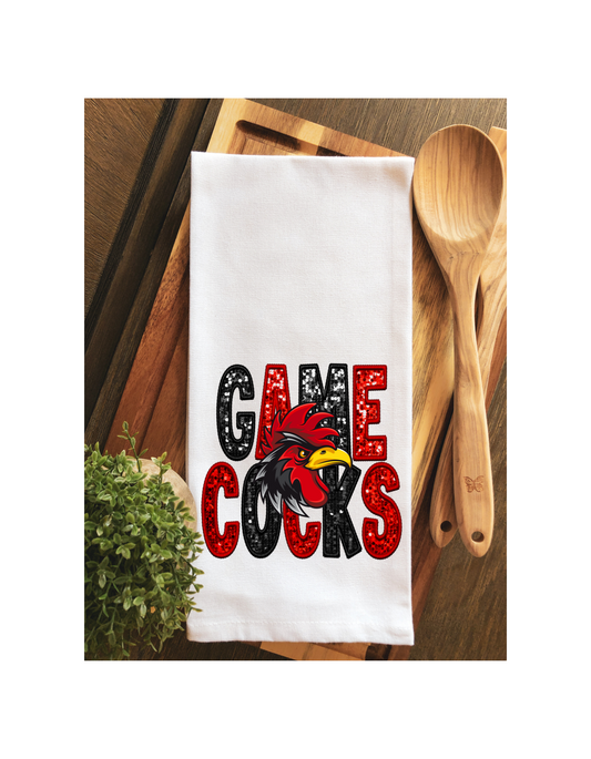 South Carolina Gameday Gamecock Tea Towel