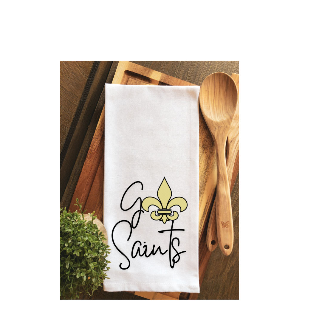 Go Saints Gameday Tea Towel - Hand Towel