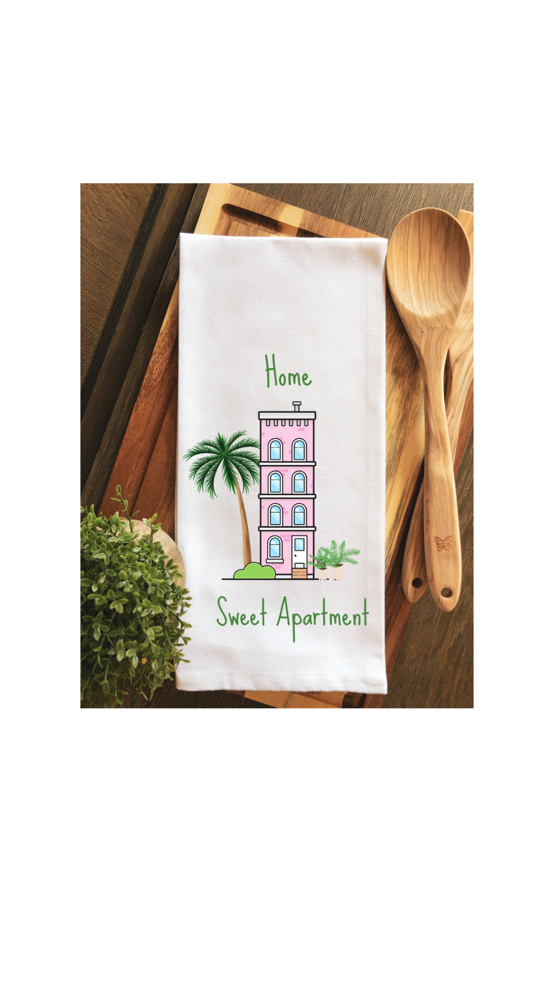 Home Sweet Apartment Tea Towel - Hand Towel