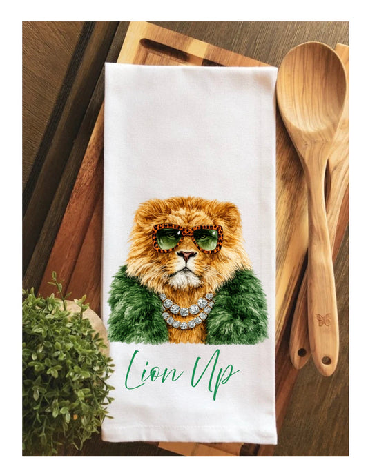 Boujee SLU Gameday LIONS Tea Towel