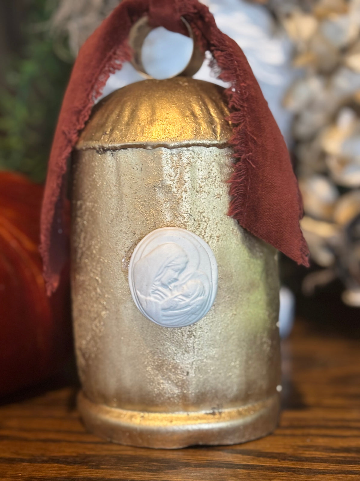 Vintage Inspired Intaglio Christmas Bells