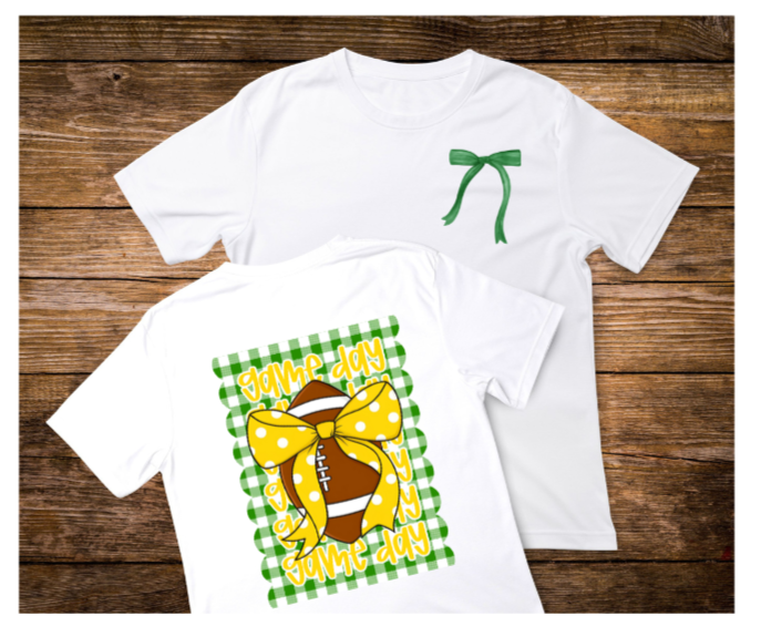 Preppy Gingham Coquette SLU Gameday Tee
