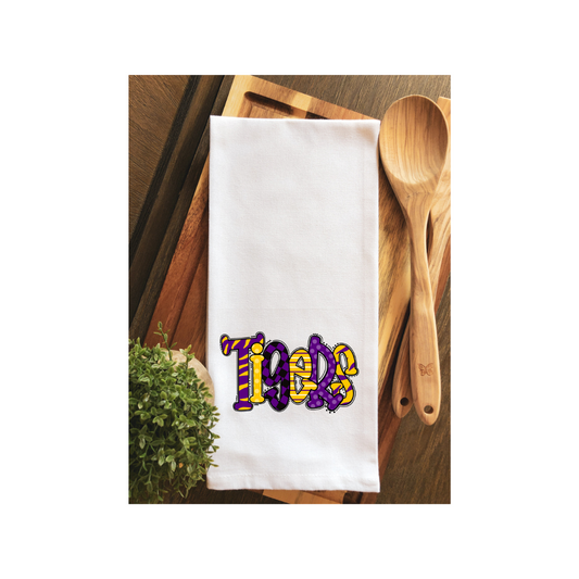 TIGERS Preppy Gameday Tea Towel - Kitchen Towel