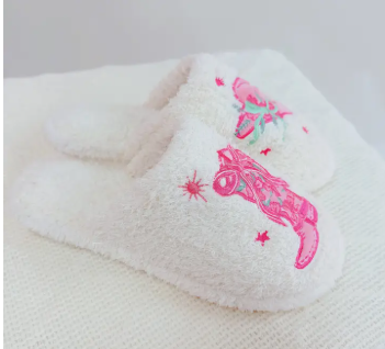 Preppy Western Cozy Loung Slippers