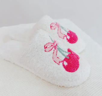 Preppy Cherry Lounge Slippers