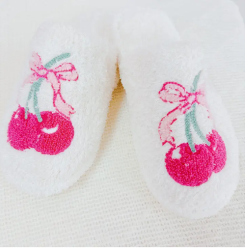 Preppy Cherry Lounge Slippers